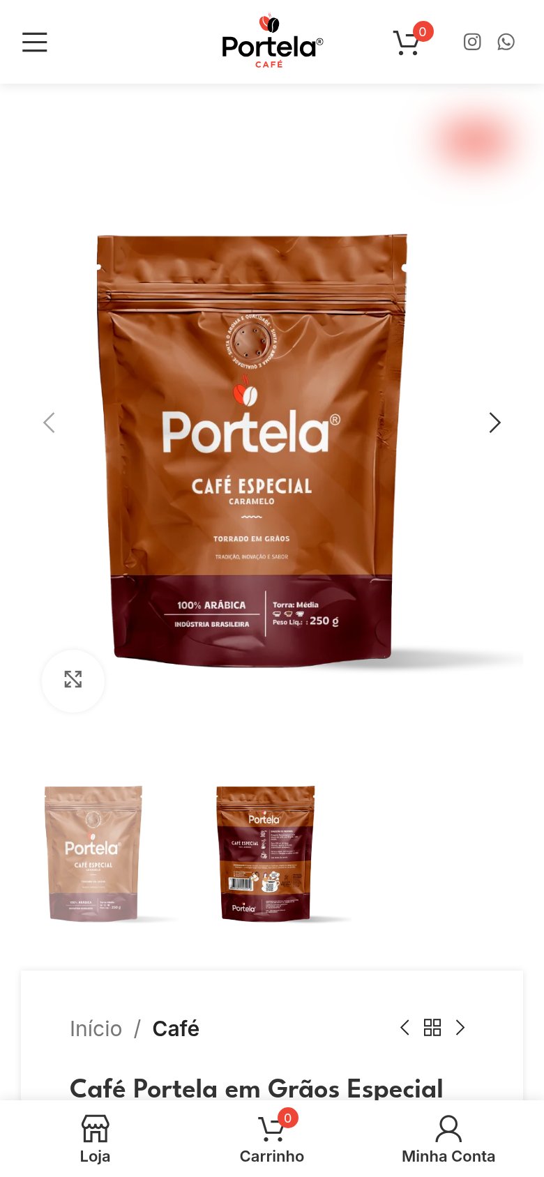 Café Portela — Produto mobile