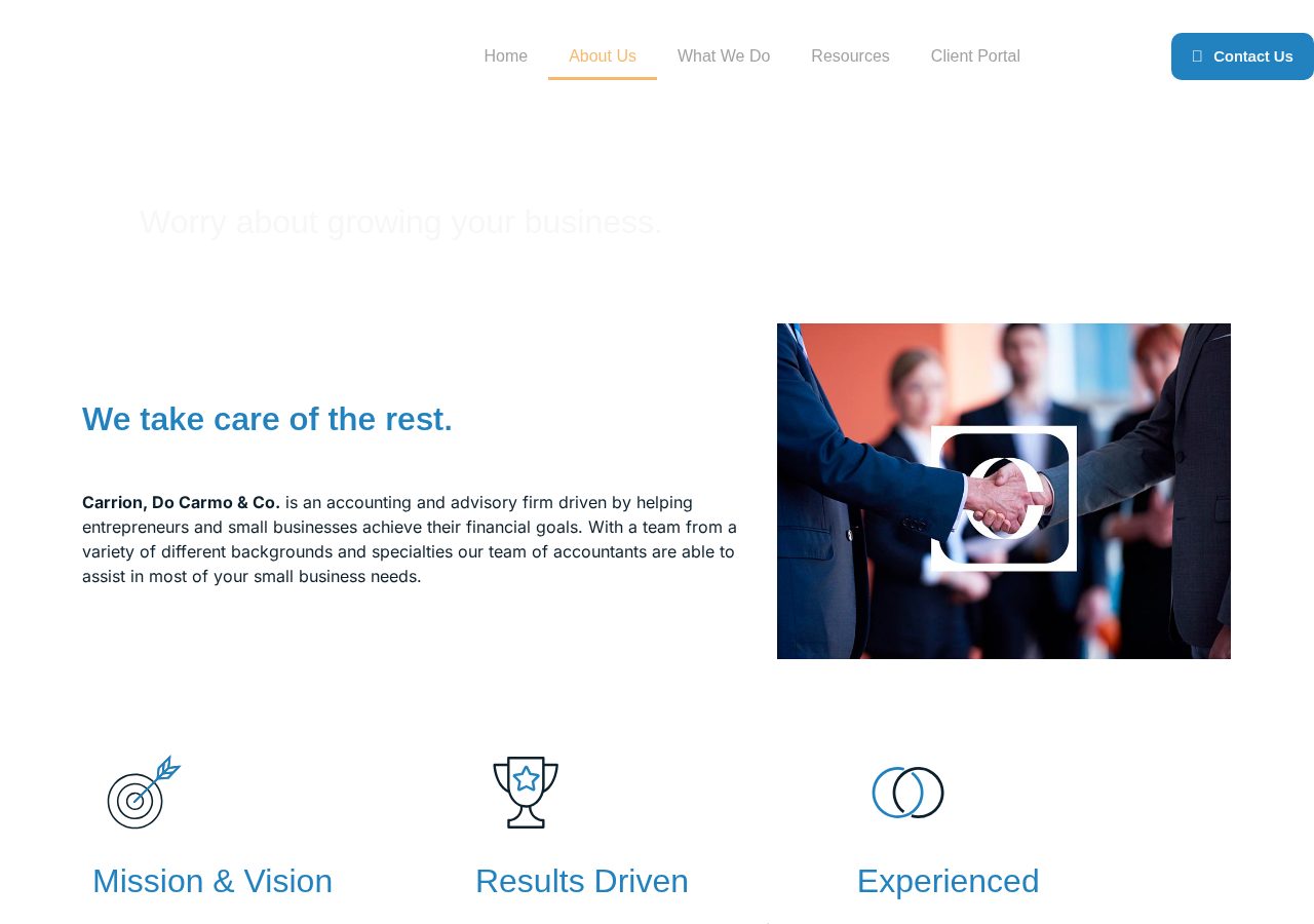 Carrion, Do Carmo & Co. — About desktop