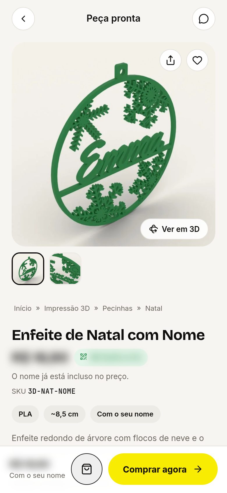 Estampa Já — Peca3d mobile