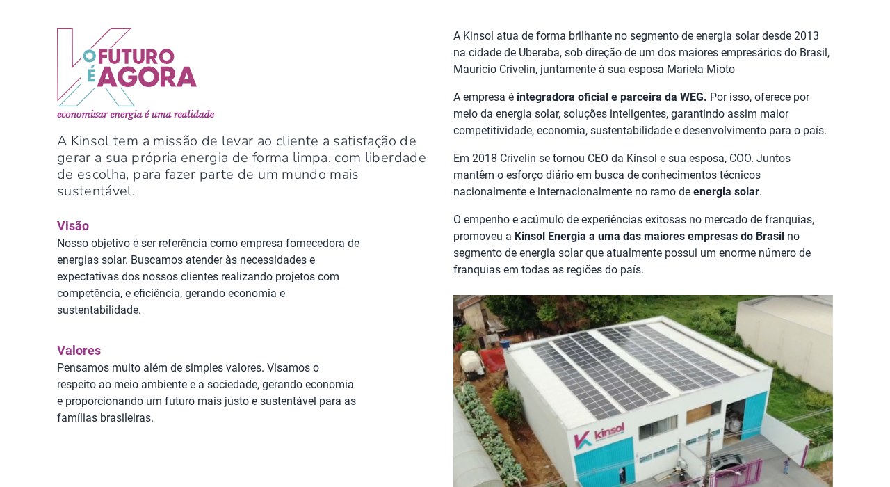 Kinsol Energias Renováveis — Sobre desktop