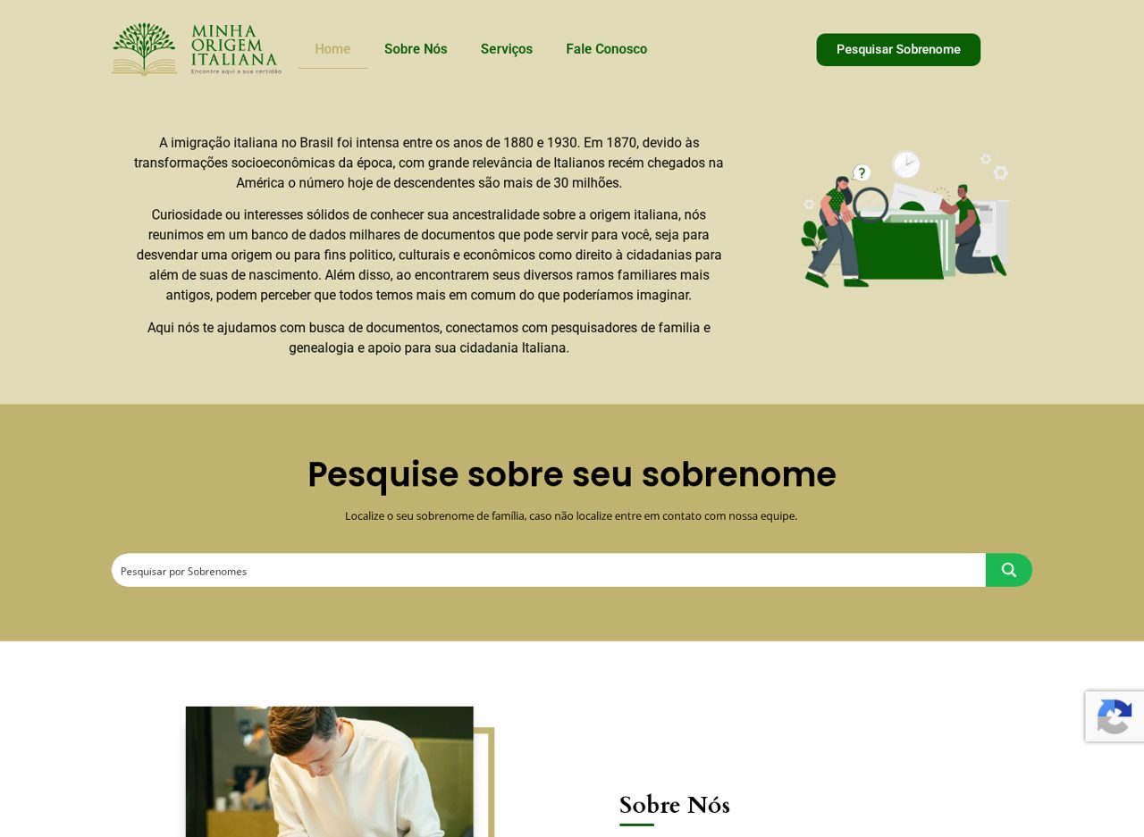 Minha Origem Italiana — Home desktop
