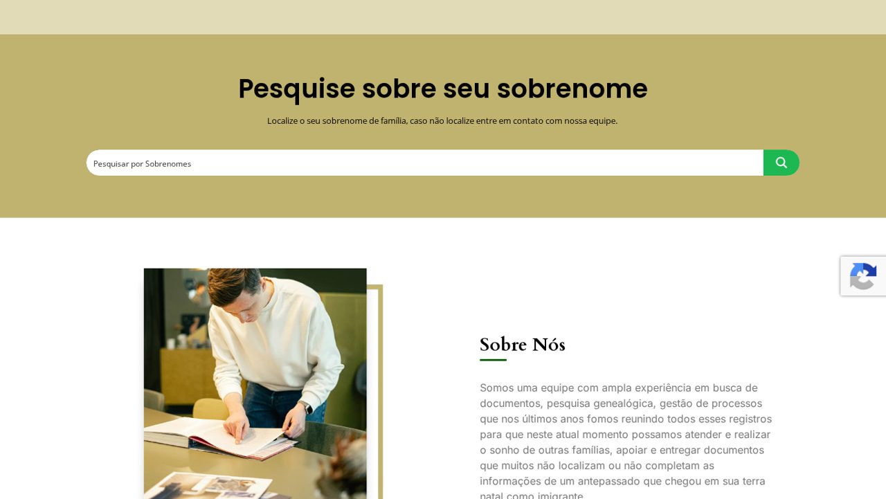 Minha Origem Italiana — Sobrenome desktop