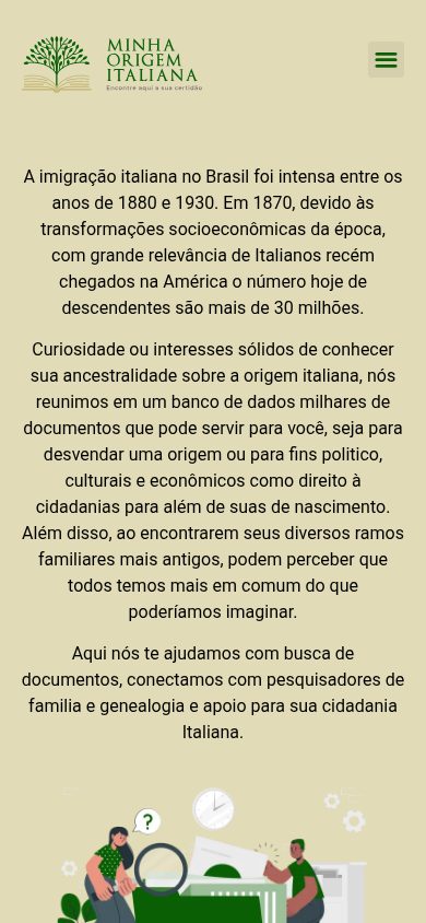 Minha Origem Italiana — Home mobile