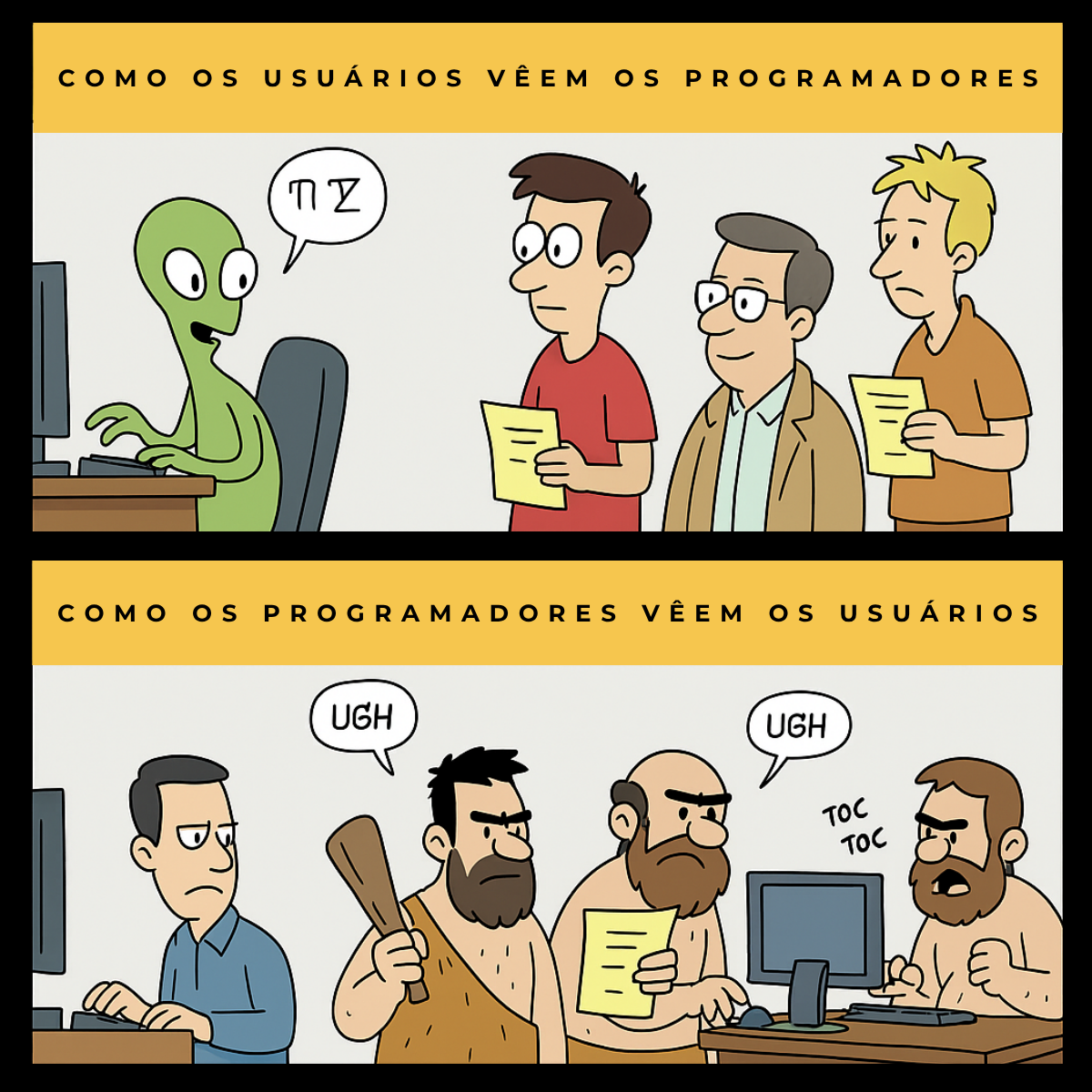 Programadores vs. Usuários? Não. Somos todos parte da mesma interface.