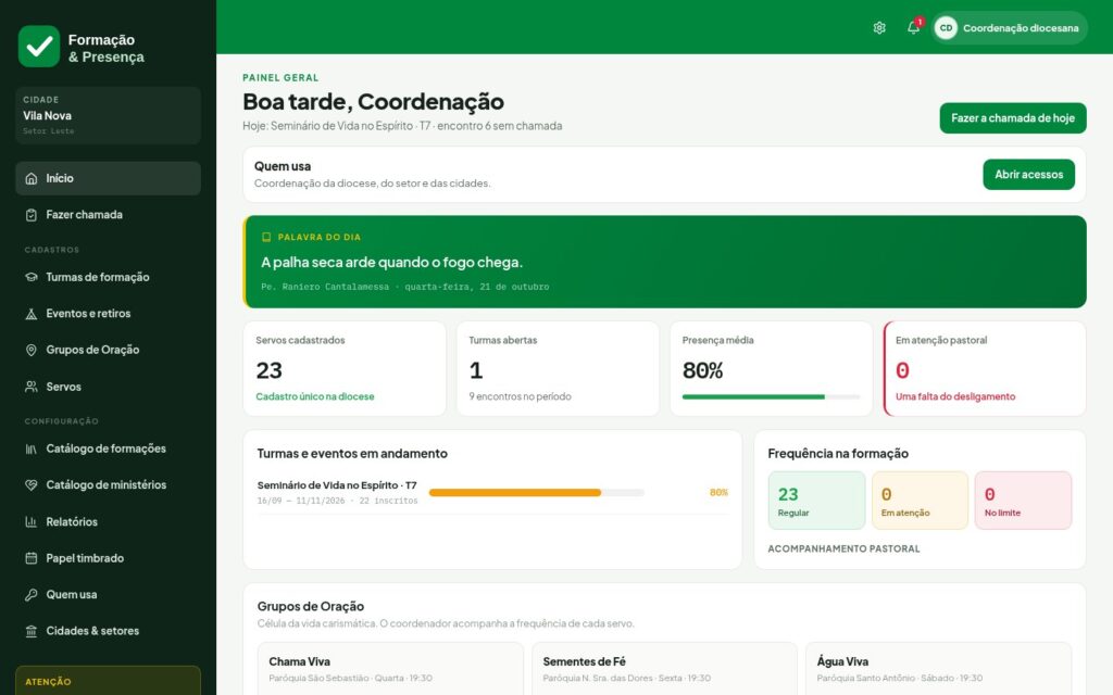 Plataforma de Formação e Presença